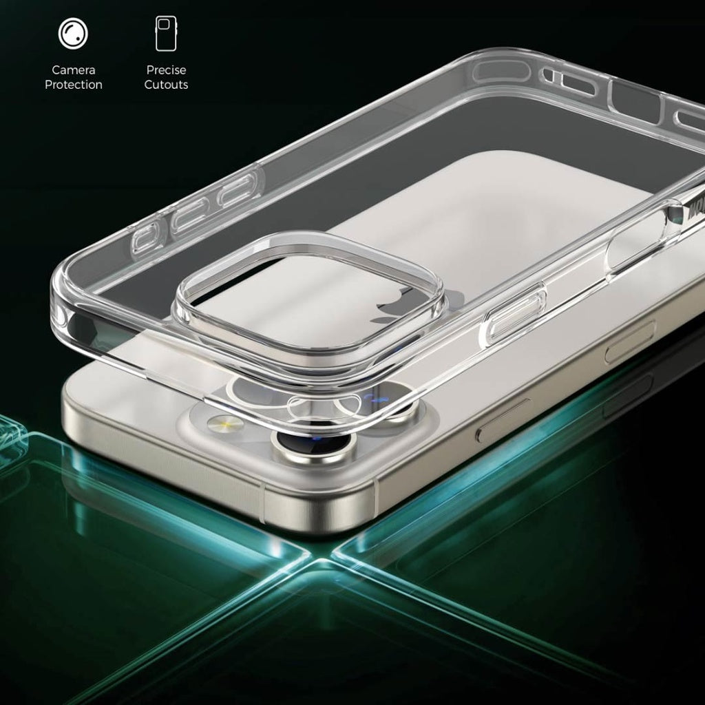 كفر جرين لايون ديلغادو الصلب لجهاز ايفون 16 سيريز - شفاف | Green Lion Delgado PC Case for iPhone 16 Series - Clear