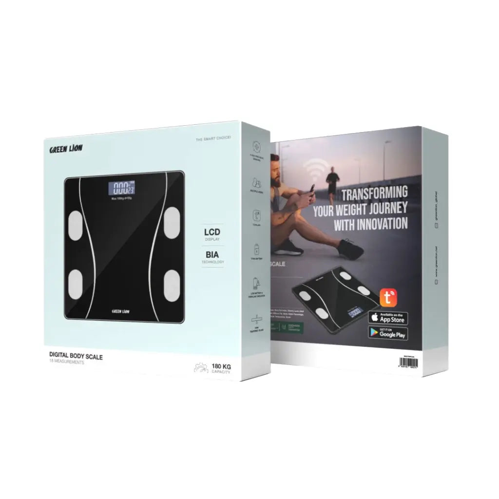 ميزان جسم رقمي من جرين لايون - اسود | Green Lion Digital Body Scale GL-BWS01 - Black.