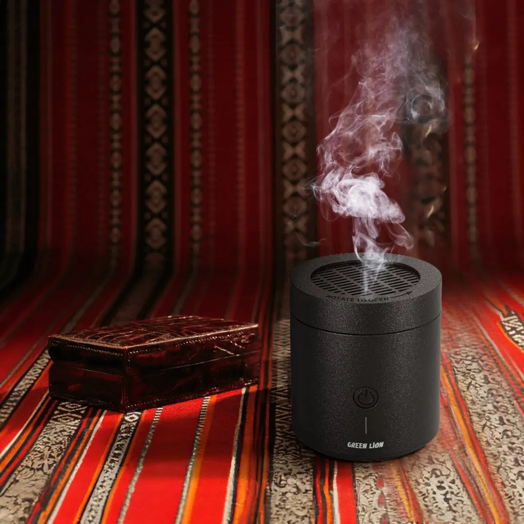 Green Lion Dune Bakhour Incense Burner - Black - موقد البخور جرين ليون دون-اسود