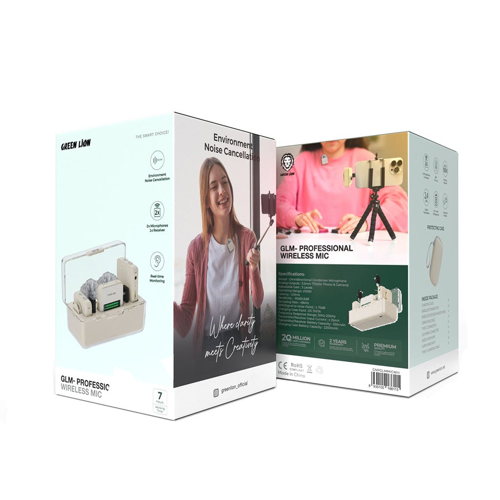 مايكروفون جرين لايون GLM اللاسلكي الاحترافي | Green Lion GLM-Professional Wireless Mic