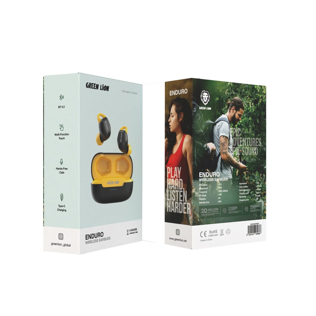 سماعات جرين لايون اندورو اللاسلكية | Green Lion Enduro Wireless Earbuds