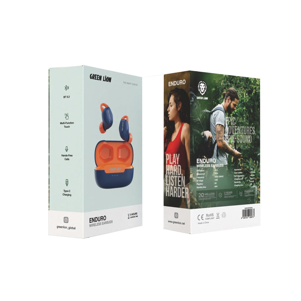 سماعات جرين لايون اندورو اللاسلكية | Green Lion Enduro Wireless Earbuds