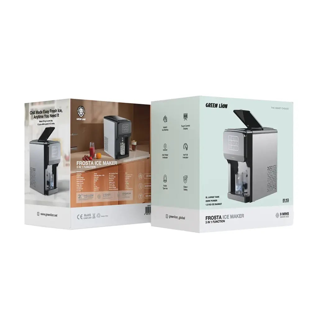 صانعة الثلج فروستا 3 في 1 من جرين لايون بسعة 5 لتر | Green Lion Frosta 3 in 1 Ice Maker 5L