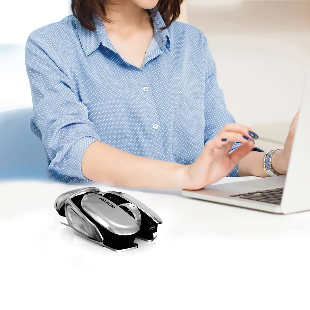 Green Lion G266 Beetles Metal Mouse - Gray - جرن ليون ماوس جي 266 بيتليس - فضي