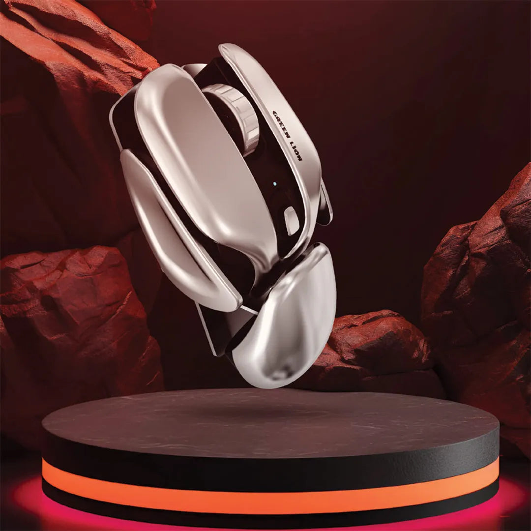 Green Lion G266 Beetles Metal Mouse - Gray - جرن ليون ماوس جي 266 بيتليس - فضي