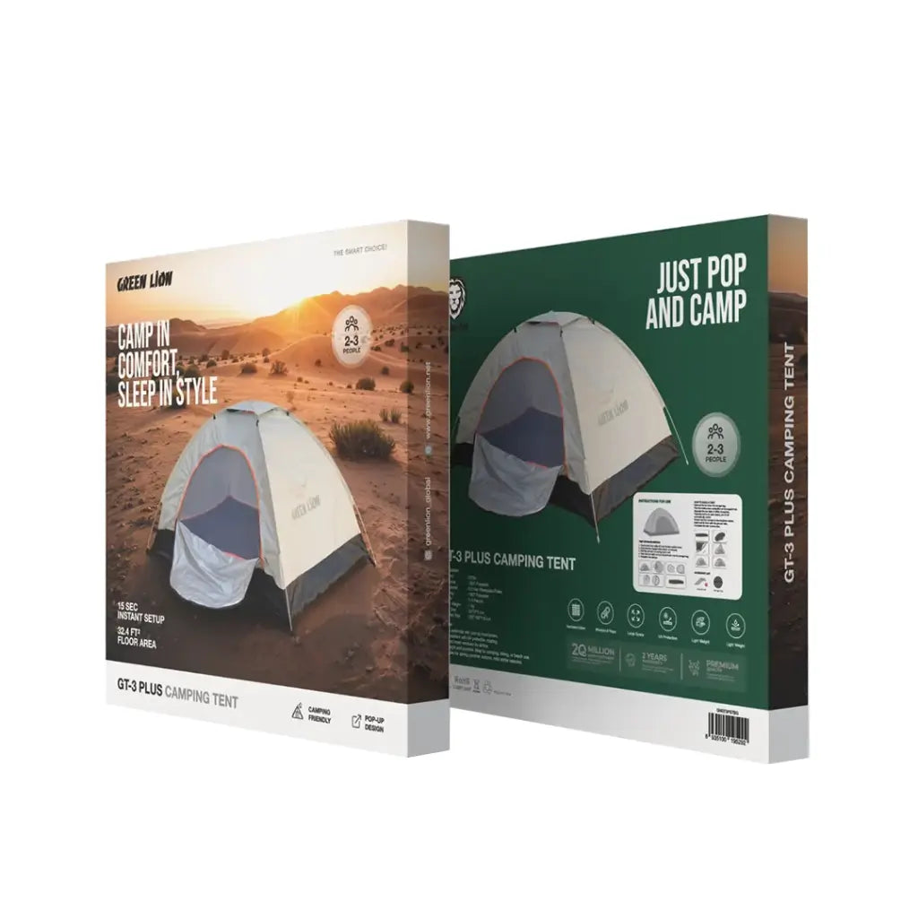 خيمة جرين لايون GT3-Plus - بيجي | Green Lion GT3-PLUS Camping Tent - Beige