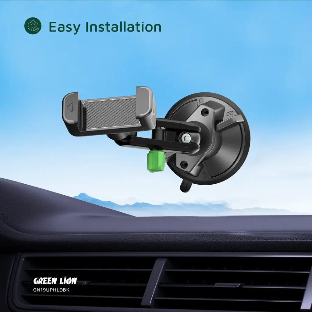Green Lion GX-19 Universal Phone Holder – حامل هاتف Green Lion GX-19 تثبيت على الزجاج أو التابلوه
