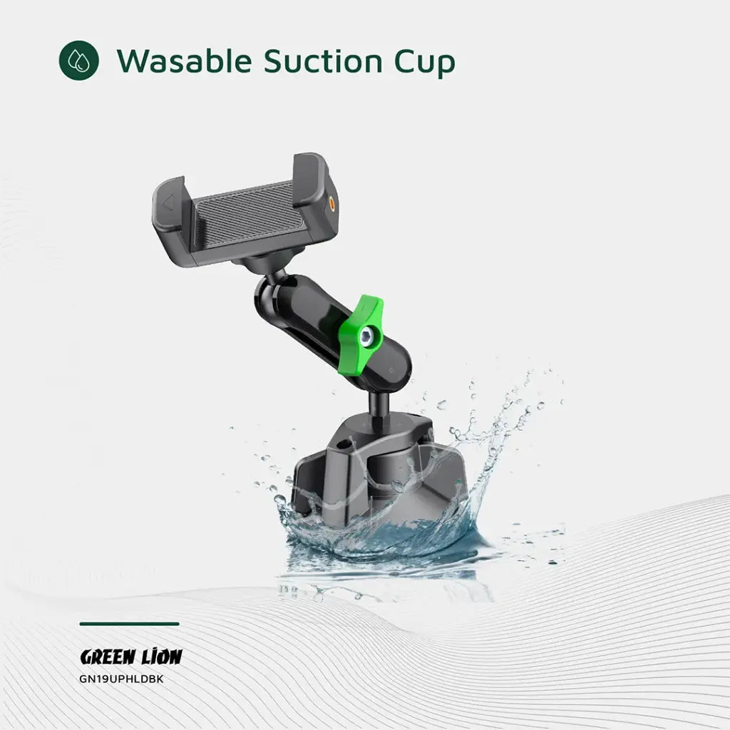 Green Lion GX-19 Universal Phone Holder – حامل هاتف Green Lion GX-19 تثبيت على الزجاج أو التابلوه