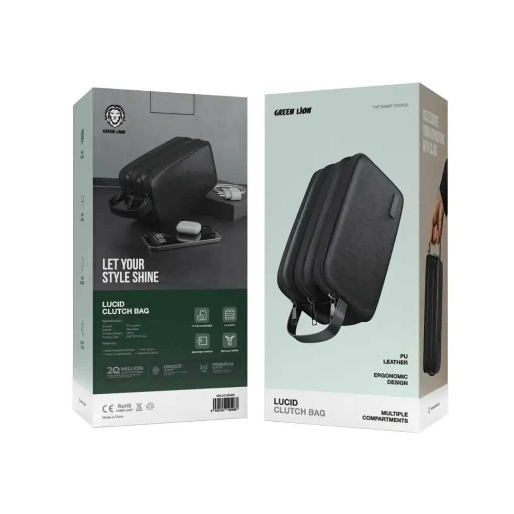 حقيبة جرين لايون لوسيد كلاتش | Green Lion Lucide Clutch Bag