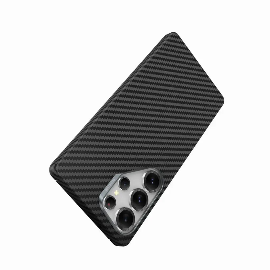 كفر جرين لايون ماج سيف لهاتف سامسونج S25 Ultra - اسود | Green Lion MagSafe Kevlar Armor Case For Galaxy S25 Ultra - Black