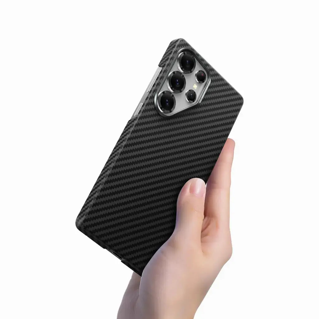 كفر جرين لايون ماج سيف لهاتف سامسونج S25 Ultra - اسود | Green Lion MagSafe Kevlar Armor Case For Galaxy S25 Ultra - Black