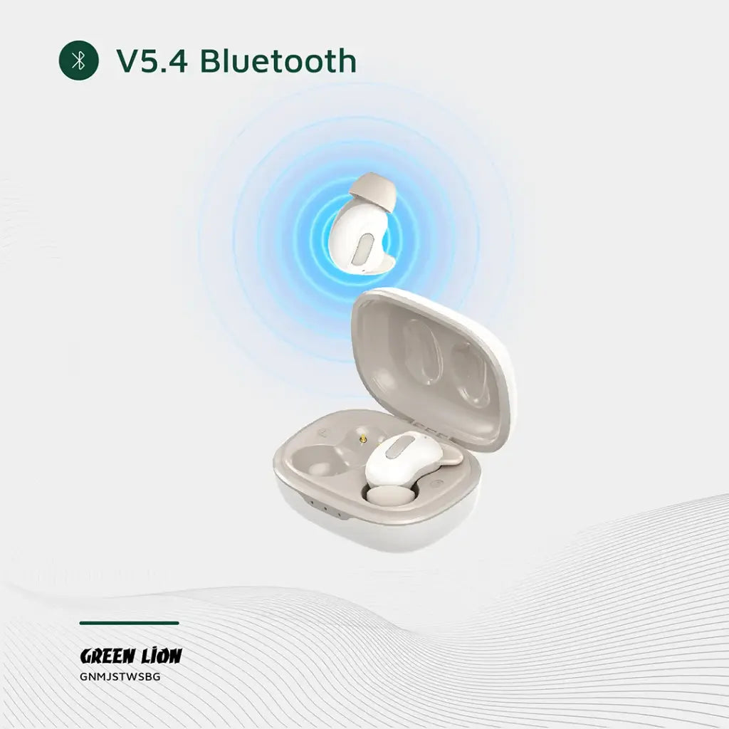 Green Lion Majestic True Wireless Earbuds TWS - Beige - سماعات جرين ليون ماجستيك بتقنية بلوتوث 5.4- بيج