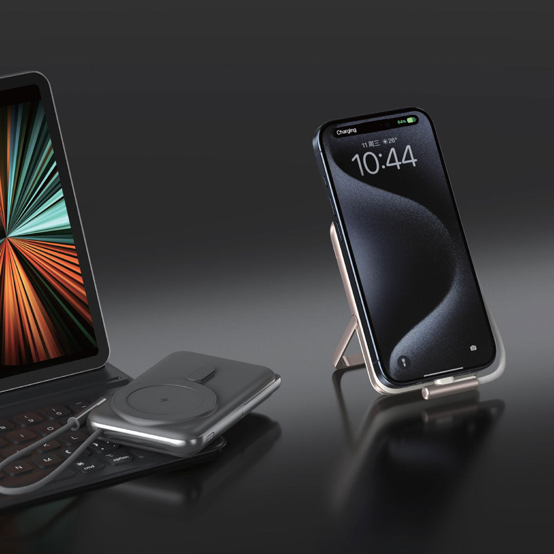 باور بانك جرين لايون مونتي كارلو ماج سيف بسعة 10,000 مللي امبير وبقدرة شحن 20 واط | Green Lion Monte Carlo Magsafe Power Bank 10000mAh PD 20W