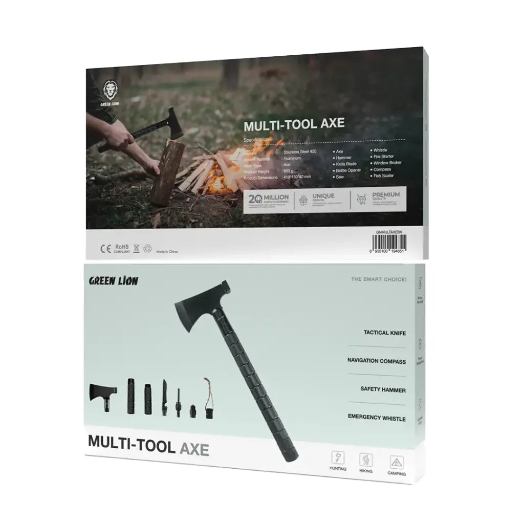 فأس متعدد الاستخدامات من جرين لايون - اسود | Green Lion Multi-Tool Axe - Black