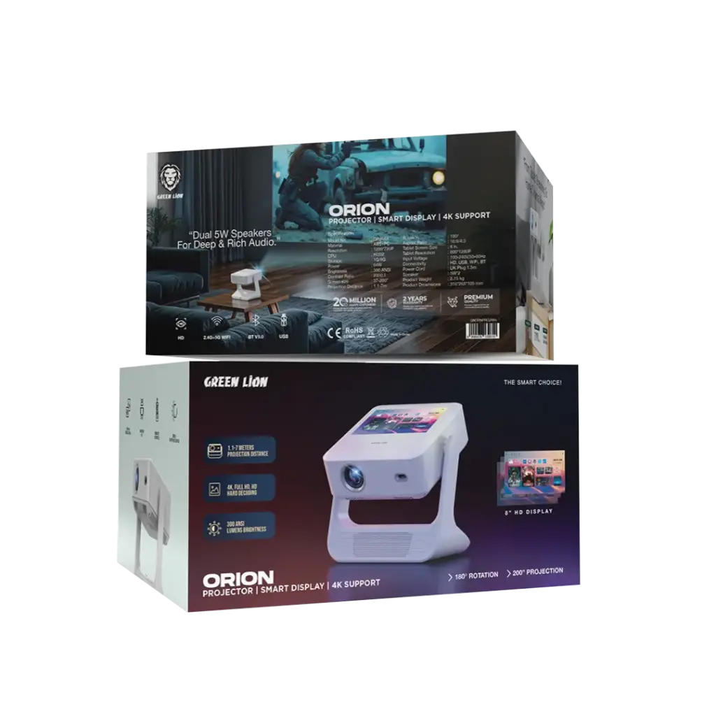 بروجيكتور جرين لايون اوريون المحمول - ابيض | Green Lion Orion Portable Projector - White