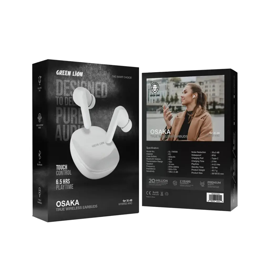 سماعات أذن لاسلكية جرين لايون أوساكا | Green Lion Osaka True Wireless Earbuds