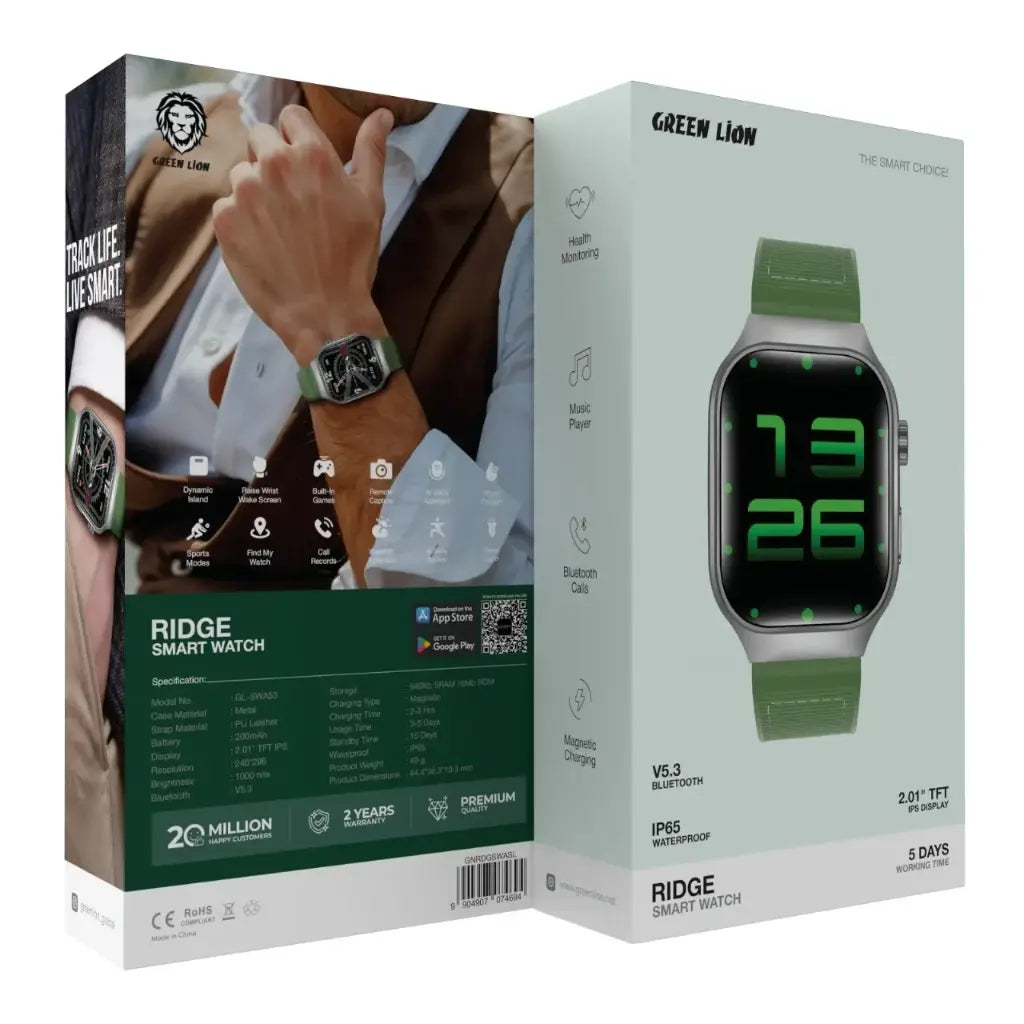 ساعة جرين لايون ريدج الذكية | Green Lion Ridge Smart Watch