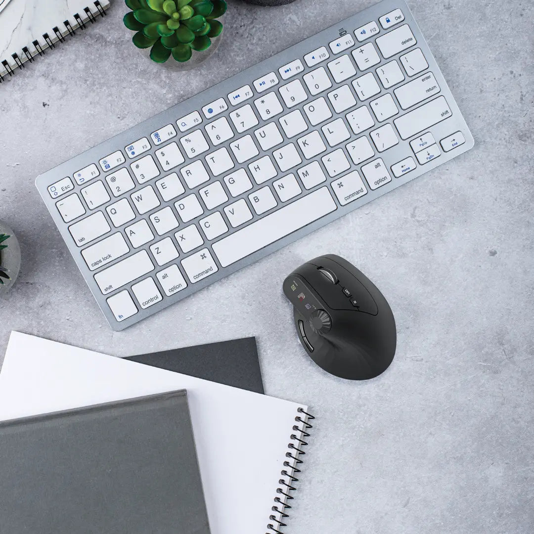 جرين لايون ماوس عمودي ذكي بشاشة OLED - اسود | Green Lion Smart OLED Vertical Mouse - Black