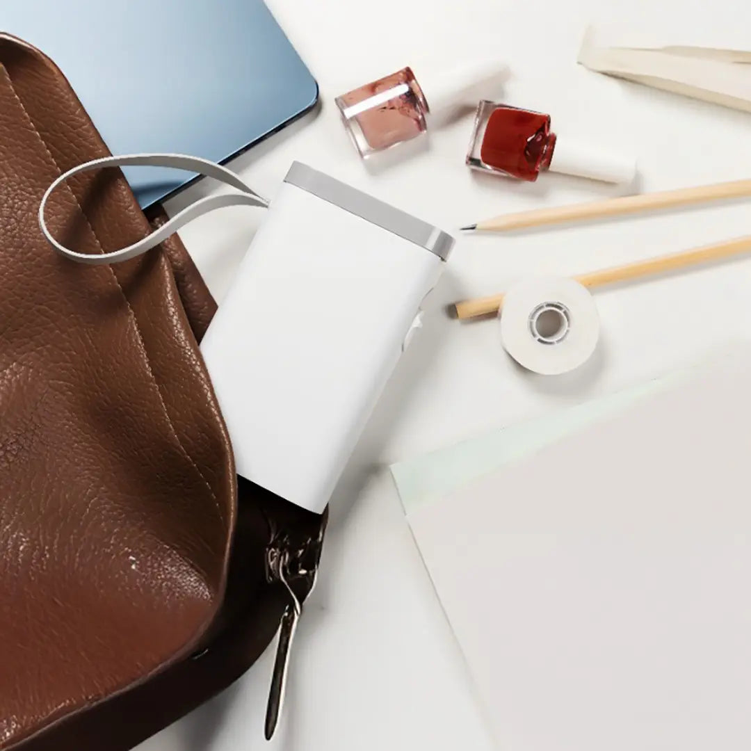 طابعة ملصقات حرارية جرين لايون سناب 14 ملم - أبيض | Green Lion Snap Label Thermal Printer 14mm - White