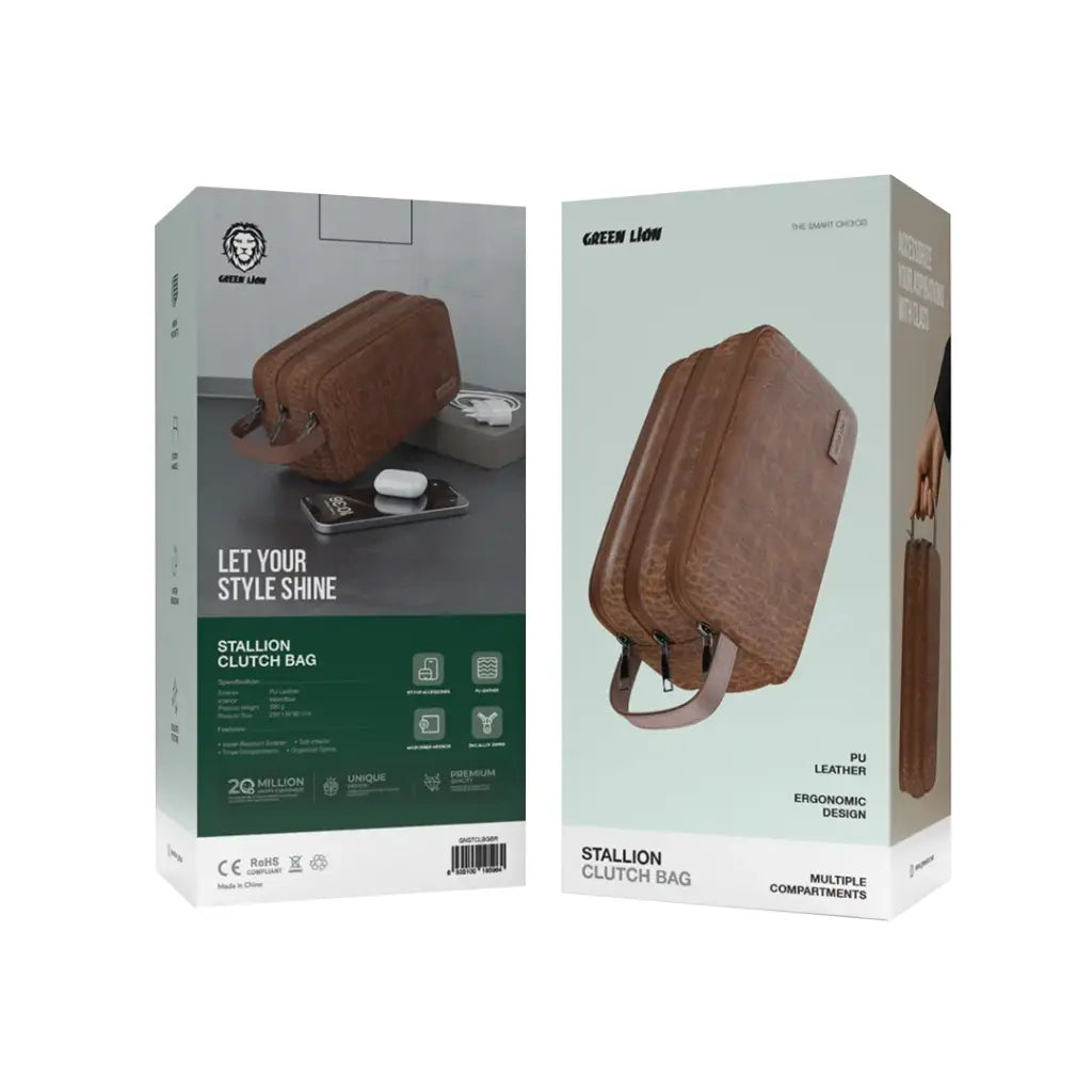 جرين لايون ستاليون حقيبة كلاتش | Green Lion Stallion Clutch Bag