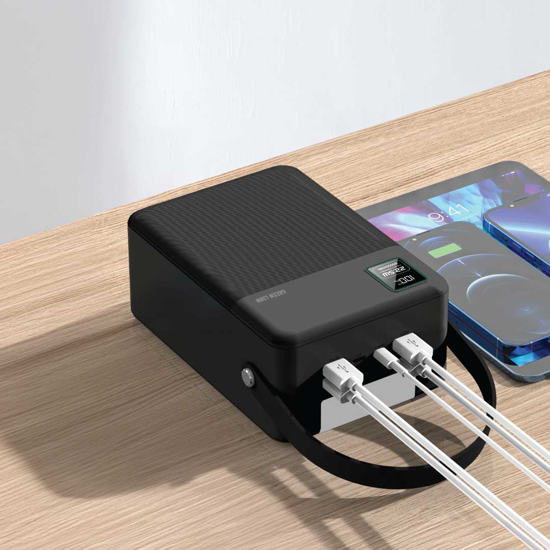 باور بانك جرين لايون ثاندر 80 بسعة 80,000 مللي امبير |Green Lion Thunder 80 (80000mAh) Power Bank