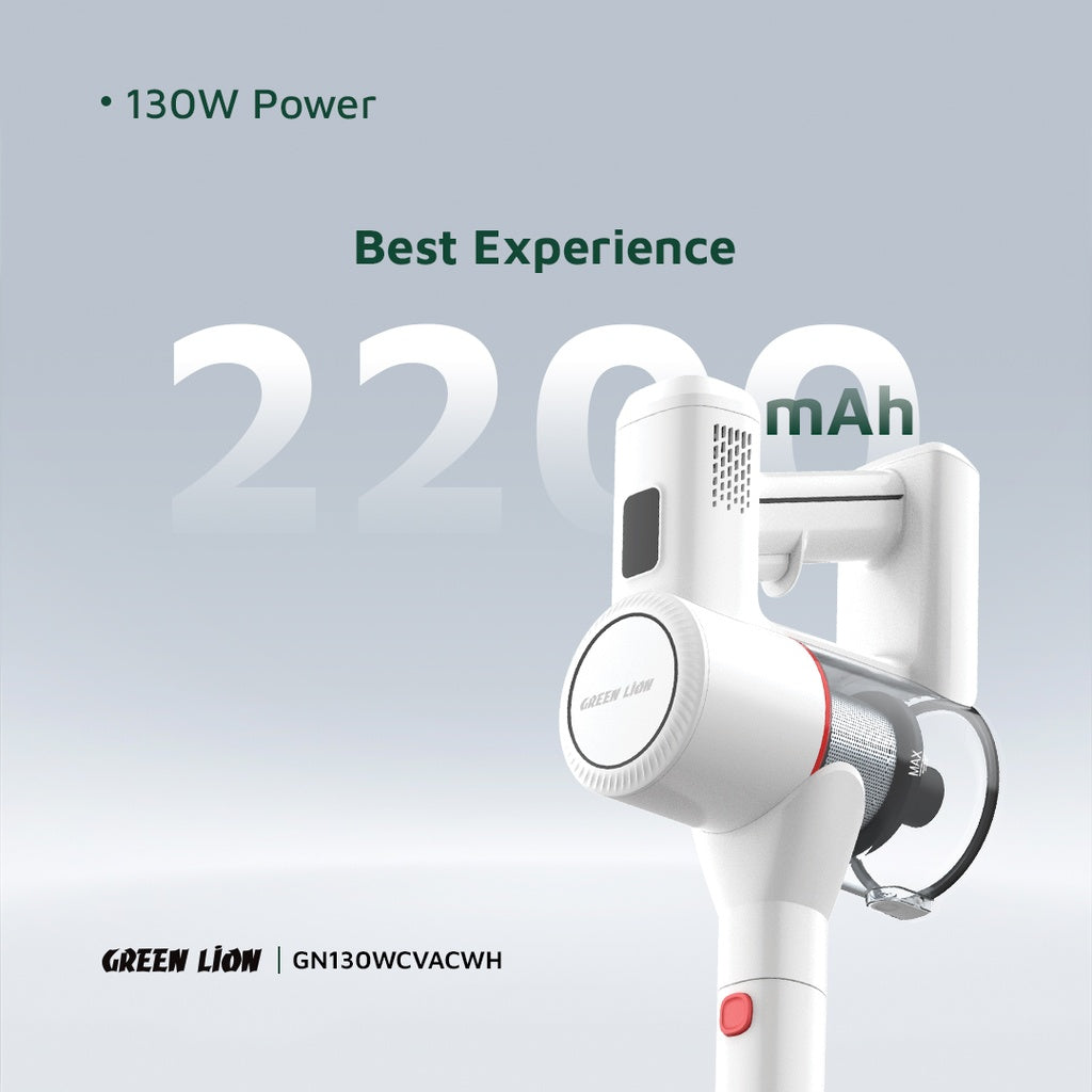 Green Lion Turbo Vacuum Cleaner - مكنسة Green Lion Turbo الكهربائية – خفيفة الوزن وقوية الأداء بتقنية الفلترة 5 مراحل