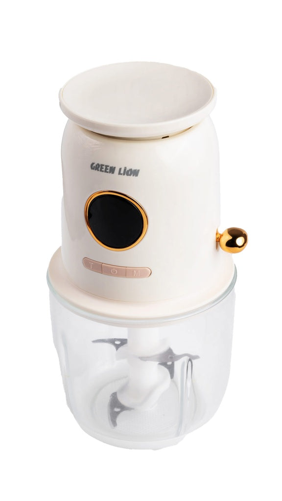 جرين لايون مثرمة طعام لاسلكية بميزان رقمي بسعة 600 مل | Green Lion Wireless Weighing Food Chopper 600mL 7.4V