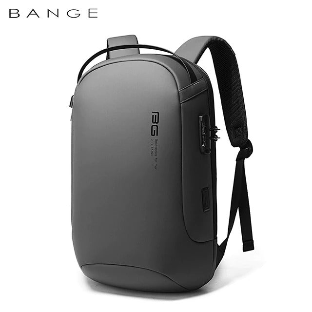 حقيبة ظهر بانجي مضادة للسرقة مقاومة للماء للرجال - اسود | BANGE Men Waterproof Anti-theft Backpack – Black