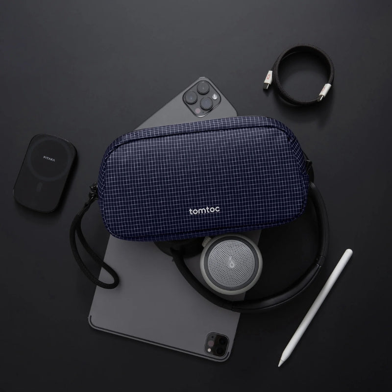 حقيبة تنظيم اكسسوارات الكترونية توم توك لايت T12 بسعة 1.8 لتر | Tomtoc Light-T12 Electronic Accessory Pouch 1.8L