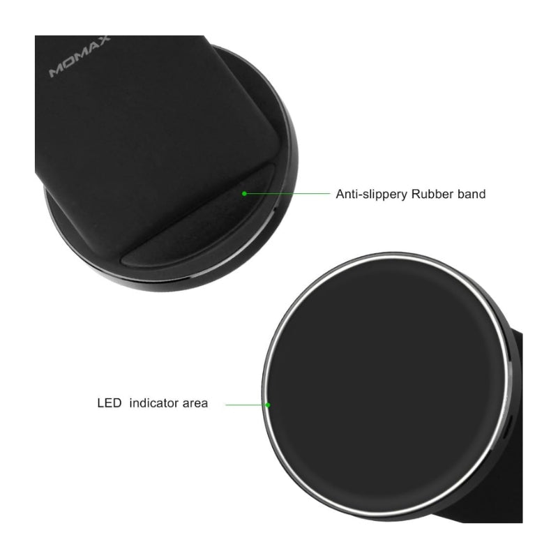 شاحن موماكس Q.Dock 2 اللاسلكي بقدرة 10 واط | MOMAX Q.Dock 2 Wireless Charger 10W