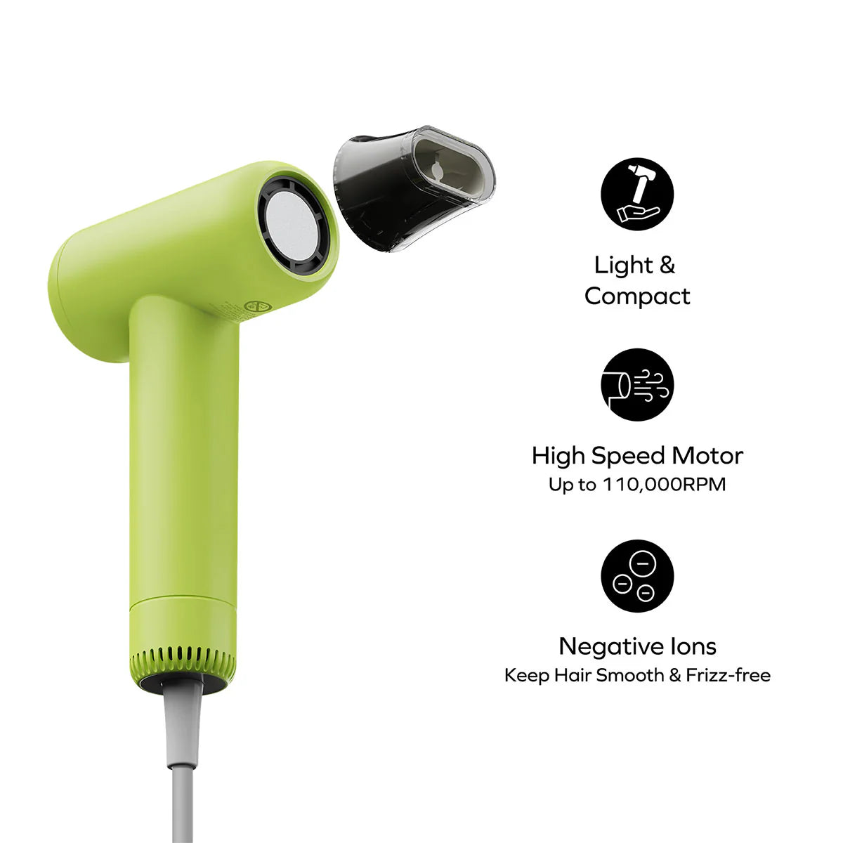 Momax 1-Care Mini Ultra-Speed Ion Hair Dryer, 1200W - مجفف الشعر الايوني عالي السرعة موماكس 1-كير مني الترا, 1200 واط