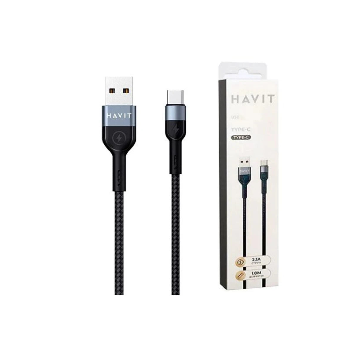 Havit CB623C Type-C to USB Cable – 1 Meter  - كيبل تايب سي بطول 1متر من هافيت