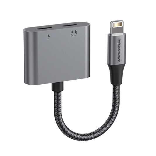 RockRose Nexus DL Lightning to Lightning + Lightning Adapter (Phone Call & Music) - محول نيكوس من لايتننغ الى لايتننغ مع منفذ لايتننغ