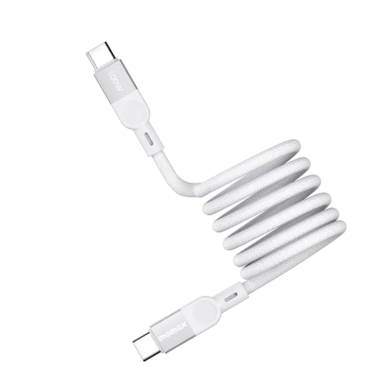 كيبل موماكس ماج لنك المغناطيسي بقدرة شحن سريع 100 واط وطول 1 متر | Momax Mag Link 100W Magnetic USB‑C to USB‑C Cable, 1m