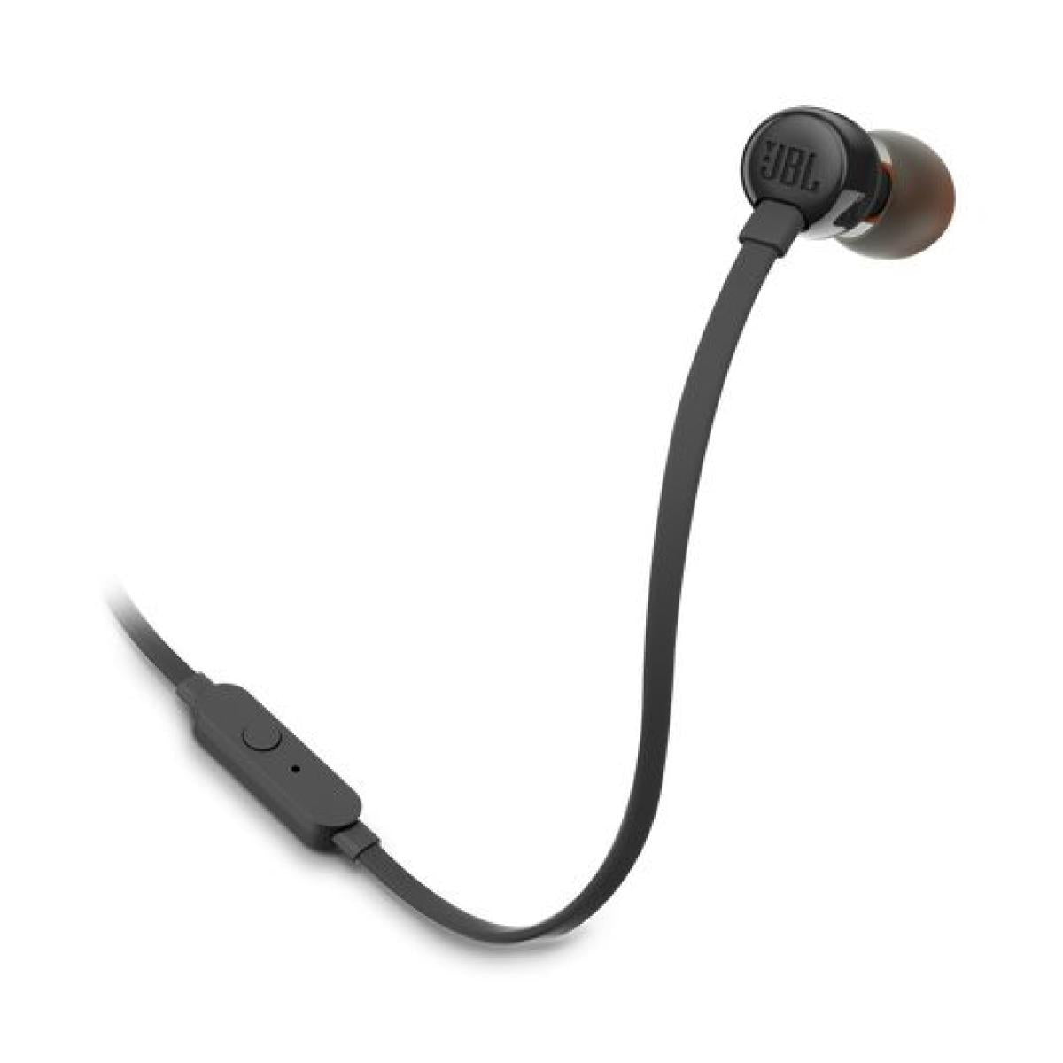 JBL T110 In-Ear Headphones with Pure Bass Sound & Mic – Wired 3.5mm | سماعات جي بي ال T110 داخل الاذن بصوت بيس نقي ومايكروفون - سلكية 3.5 ملم