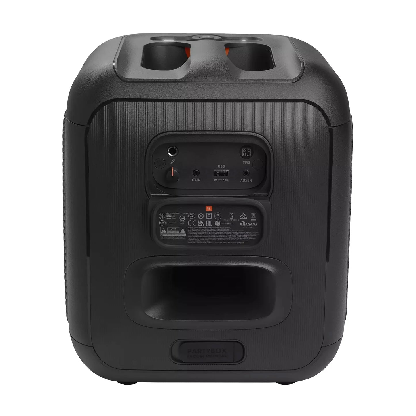 JBL Partybox Encore Essential Portable Wireless Speaker, 6H Playtime - Black | سماعة جي بي ال بارتي بوكس انكور اسينشال المحمولة اللاسلكية, تشغيل حتى 6 ساعات - اسود