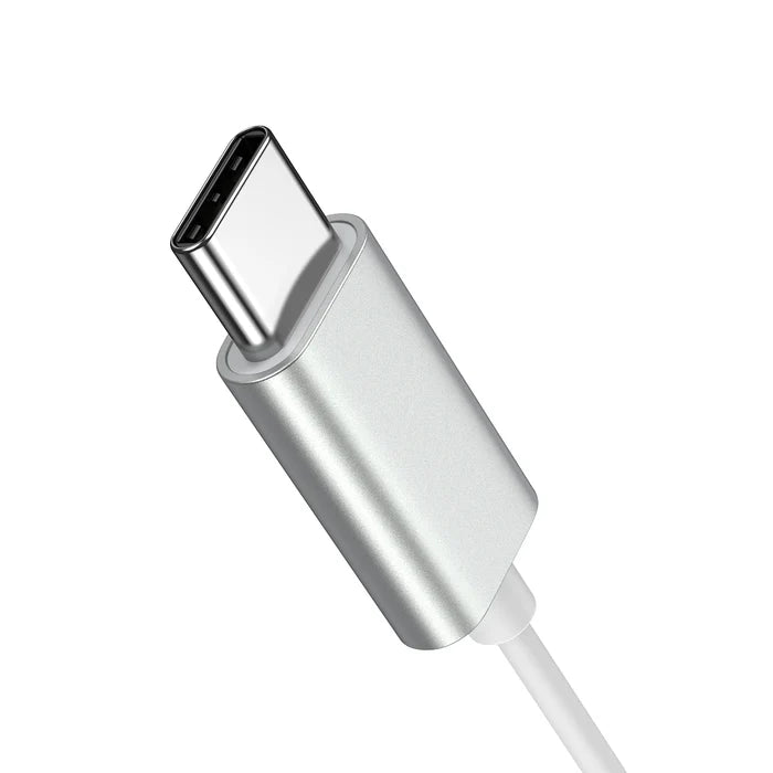 سماعات جويرووم JR-EC06 السلكية داخل الاذن معدنية بمنفذ تايب سي - ابيض | JOYROOM JR-EC06 Type-C In-Ear Metal Wired Earbuds – White