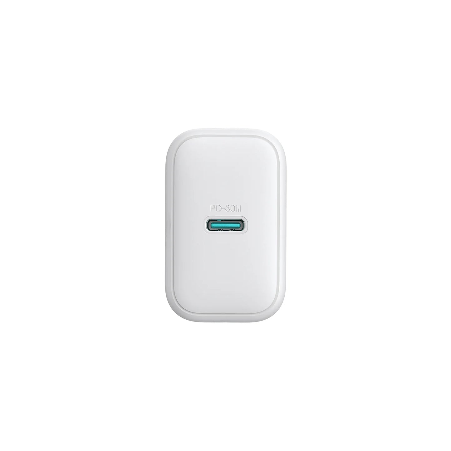 شاحن جداري جويرووم JR-TCF24 بقدرة شحن 30 واط - ابيض | JOYROOM JR-TCF24 PD 30W Fast Charger - White