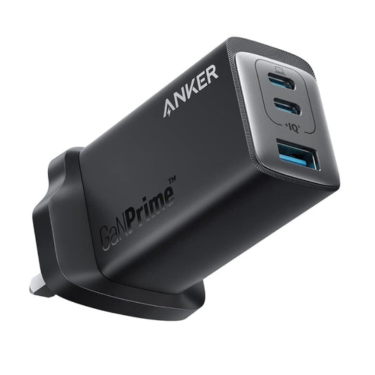 Anker 735 GaNPrime 65W Charger (UK Plug) – Black - شاحن أنكر 737 بقوة 120 واط وبخاصية GaN