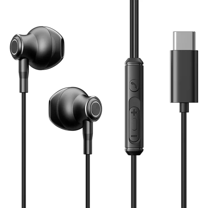 JoyRoom Type C Half In Ear Earphones Superior Sound Quality - سماعات أذن جوي روم تايب سي بجودة صوت فائقة