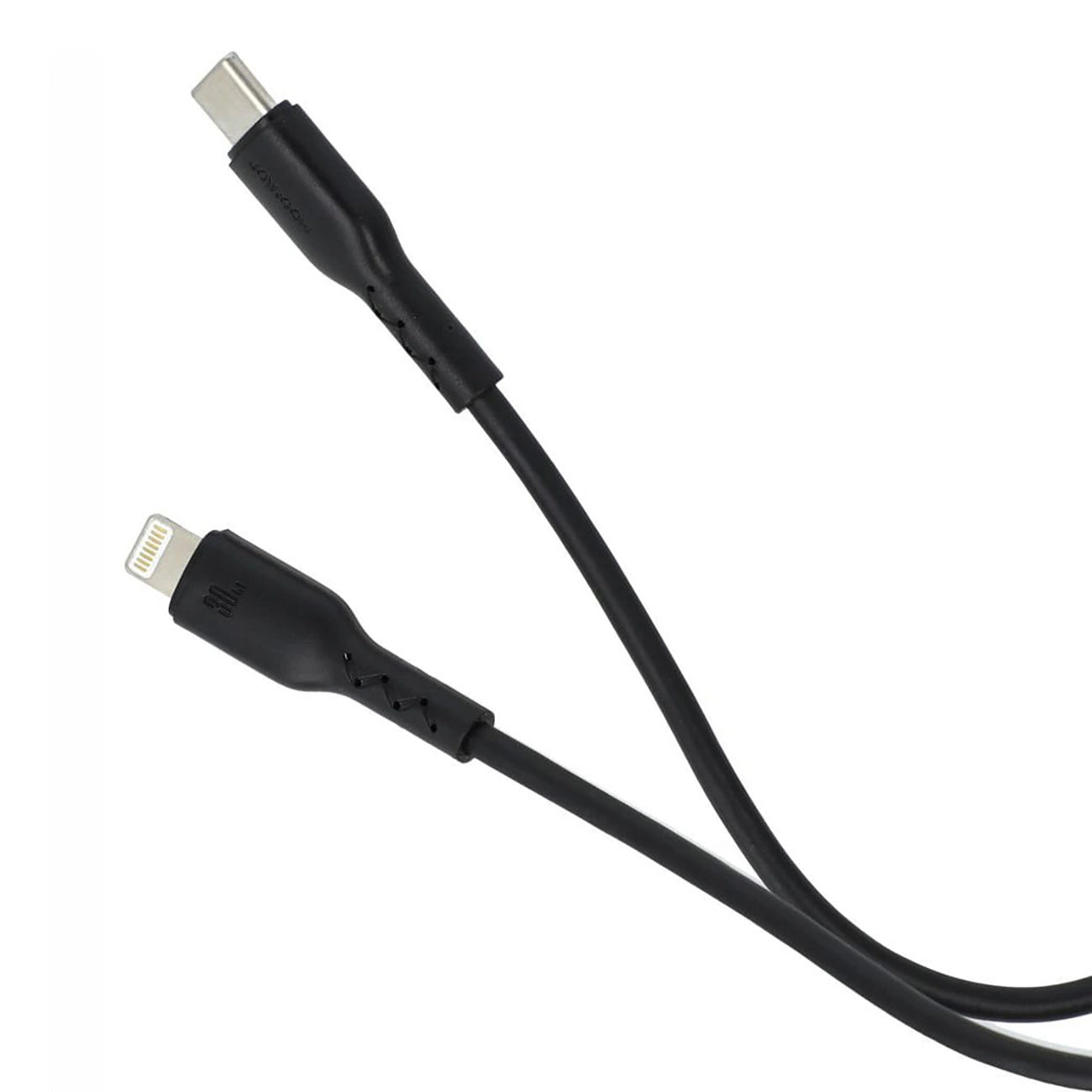 كيبل جويرووم فلاش جارج يو اس بي سي الى لايتننغ بقدرة شحن 30 واط وطول 1 متر | JOYROOM Flash-Charge Series SA26-CL3 30W Fast Charging Data Cable Type-C to Lightning – Black