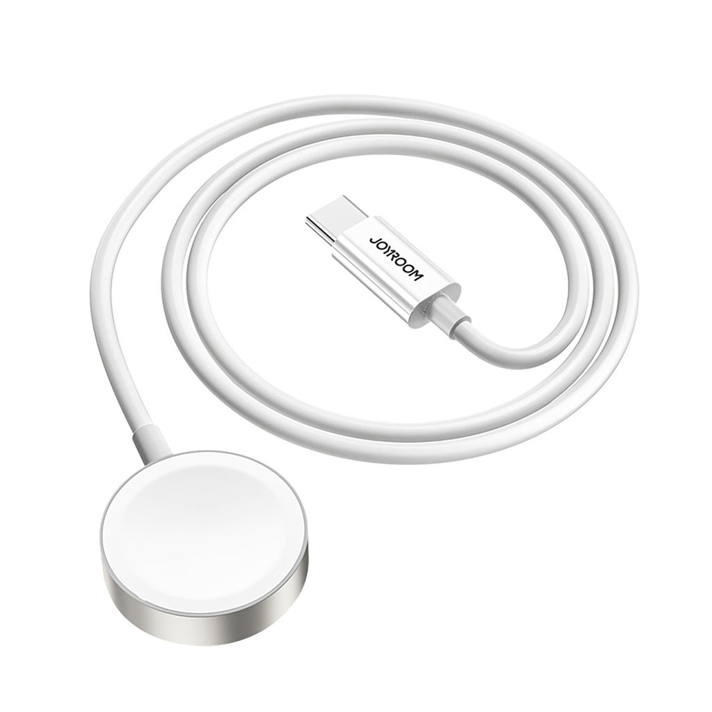 شاحن مغناطيسي جويرووم للساعات الذكية سريع وصغير الحجم, كيبل بطول 1.2 متر | JOYROOM S-IW004 Type C to iWatch Magnetic Charger 1.2M Fast & Compact