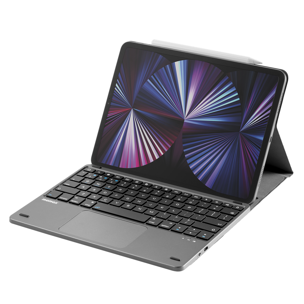Momax Wireless Keyboard With Stand For iPad Air 5/4 And iPad 11 Pro - لوحة مفاتيح موماكس اللاسلكية مع حامل
