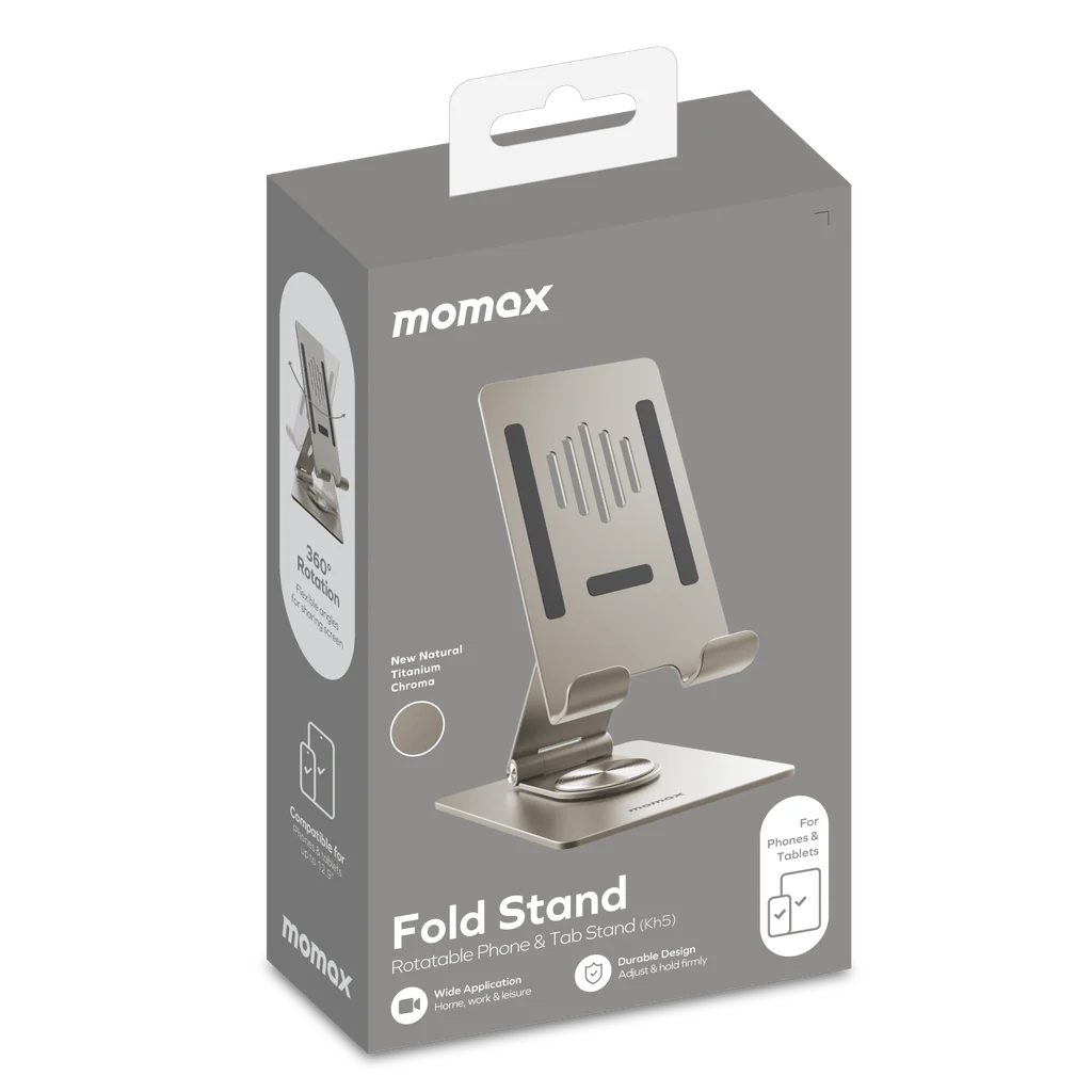 Momax Multi-Purpose Rotating Stand for Phone & Tablet  - حامل موماكس دوار للهواتف والاجهزة اللوحية