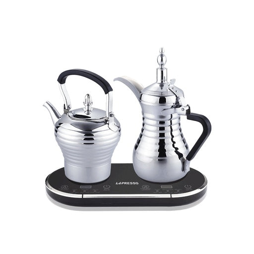 آلة تحضير القهوة العربية والشاي من ليبريسو بقدرة 1600 واط - فضي | LePresso Electrical Arabic Coffee and Tea Maker 1600W - Silver