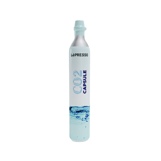 LePresso CO2 Capsule 0.6L for Sparkling Water & Drinks - كبسولة LePresso CO2 لتصنيع المياه الغازية 0.6 لتر