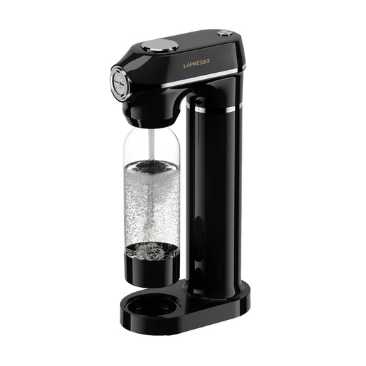 LePresso Sparkling Water Maker 1L With Pressure Gauge - ماكينة مياه غازية ليبريسو بسعة 1 لتر وعداد ضغط