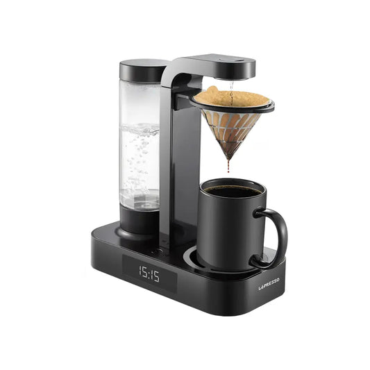 ماكينة تحضير القهوة بالتنقيط من ليبريسو بسعة 650 مل مع شاشة بساعة LED - اسود | LePresso Coffee Drip Machine 650ml with LED Clock Display - Black