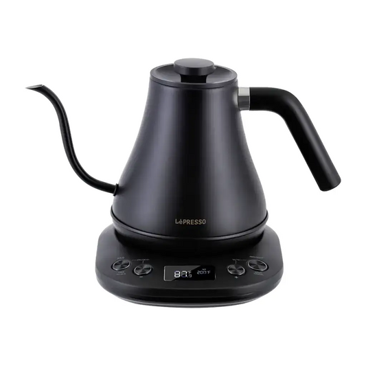 LePresso 800ml Gooseneck Electric Kettle with Temp Control - غلاية ليبريسو الكهربائية 800 مل بتحكم حراري وشاشة رقمية