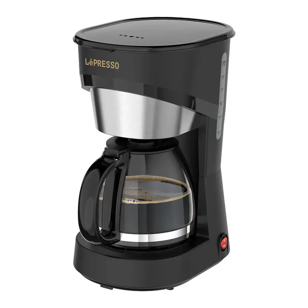 Lepresso Drip Coffee Maker Black - آلة تحضير القهوة ليبريسو بقوة 900 واط